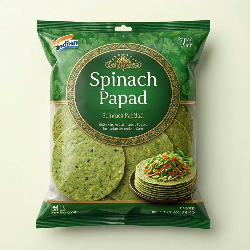 Spinach Papad