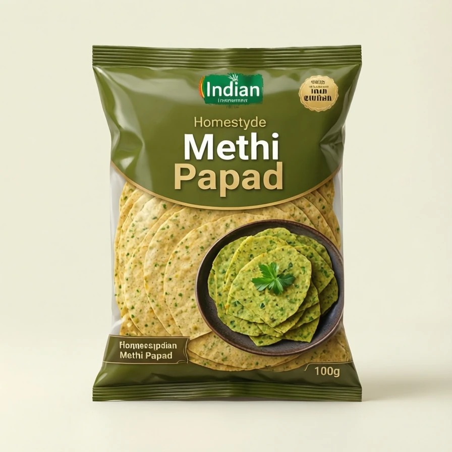 Homestyle Methi Papad 100g