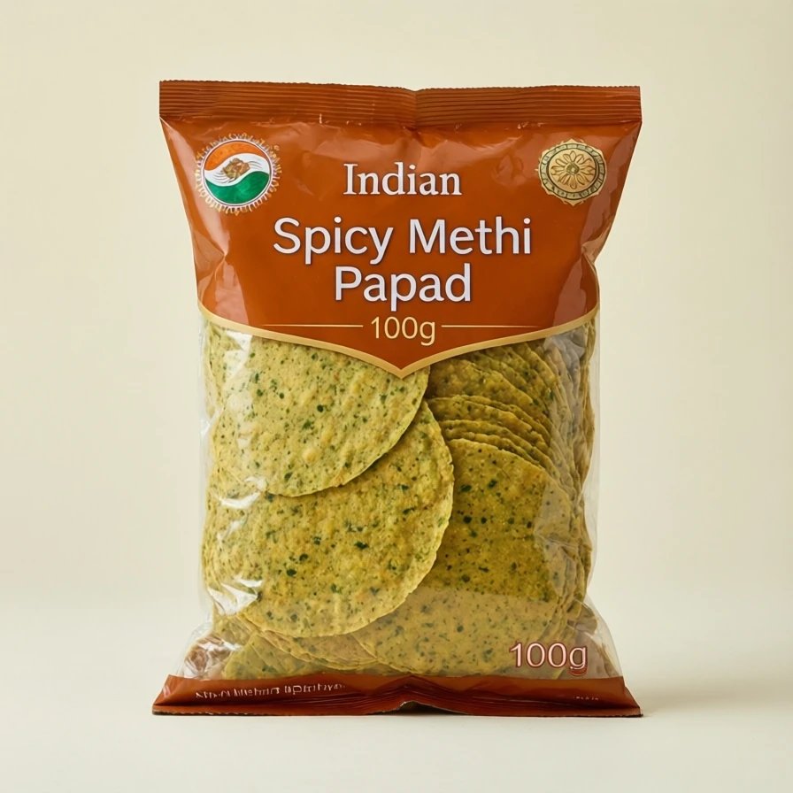 Spicy Methi Papad 100g