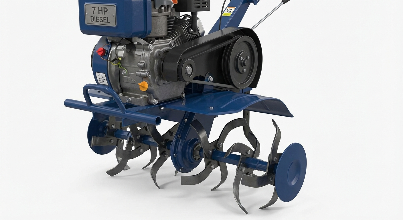 Mini Rotary Tiller (7 HP Diesel) - Image 3