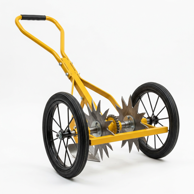 Manual Push Weeder (Steel Frame)