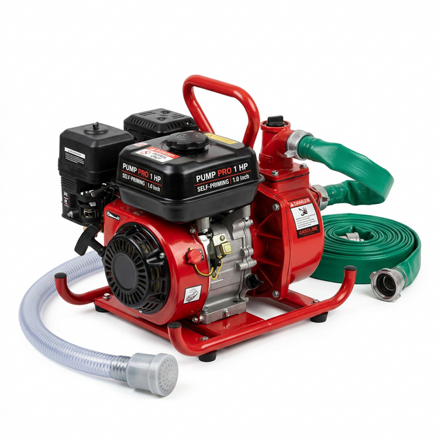 Portable Water Pump (1 HP, Petrol)