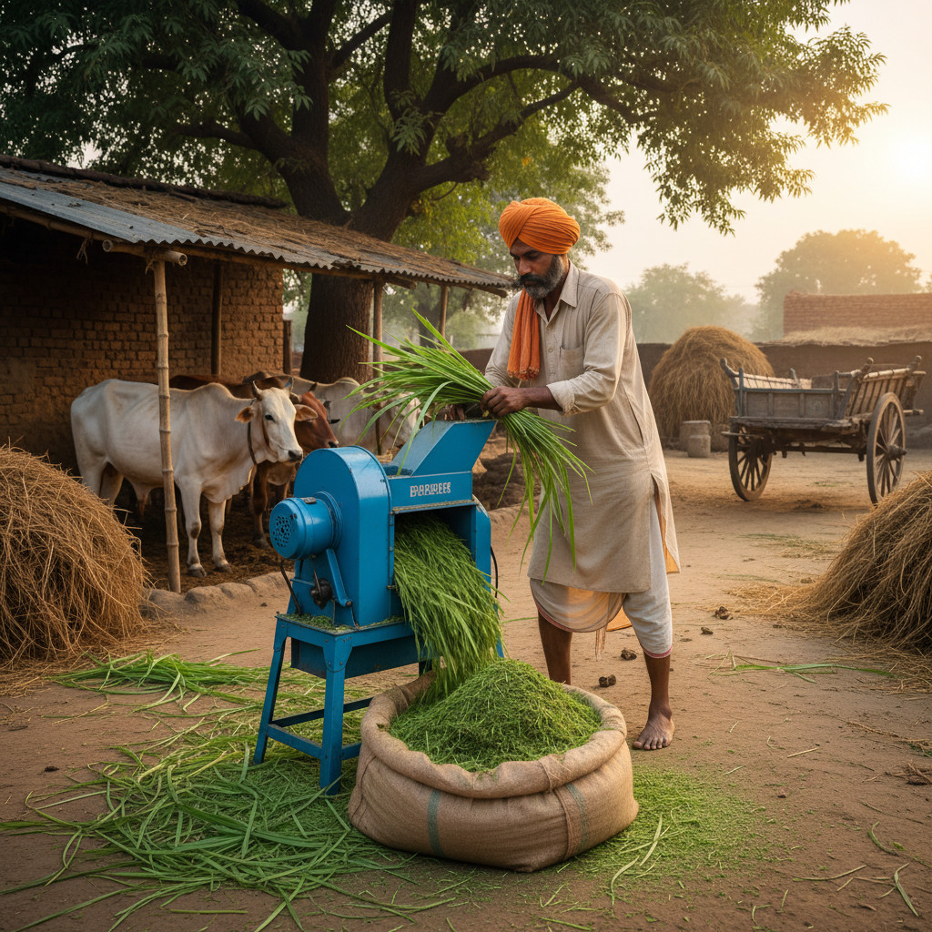 Chaff Cutter (Electric, 2 HP) - In Use