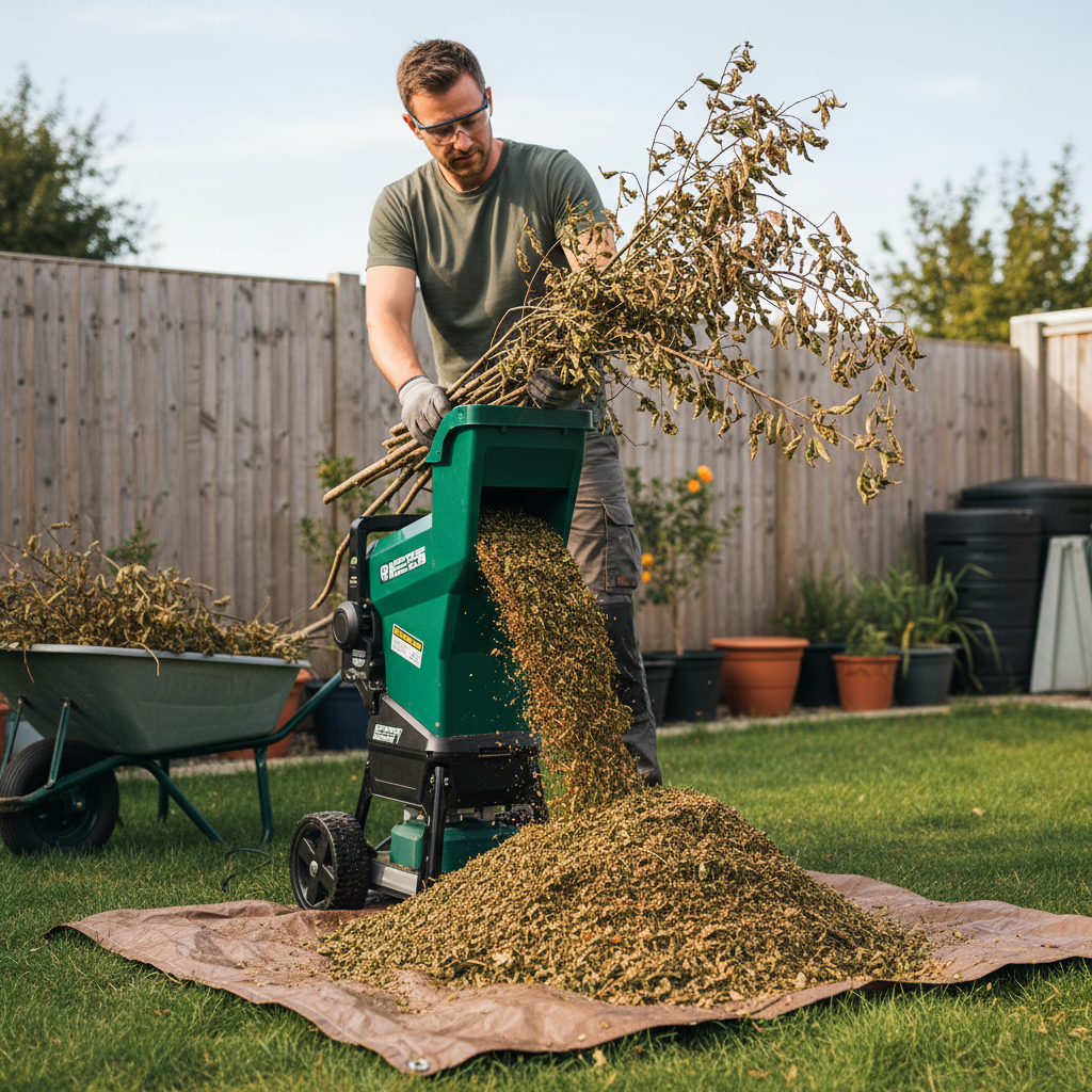 Compost Shredder (Electric) - In Use