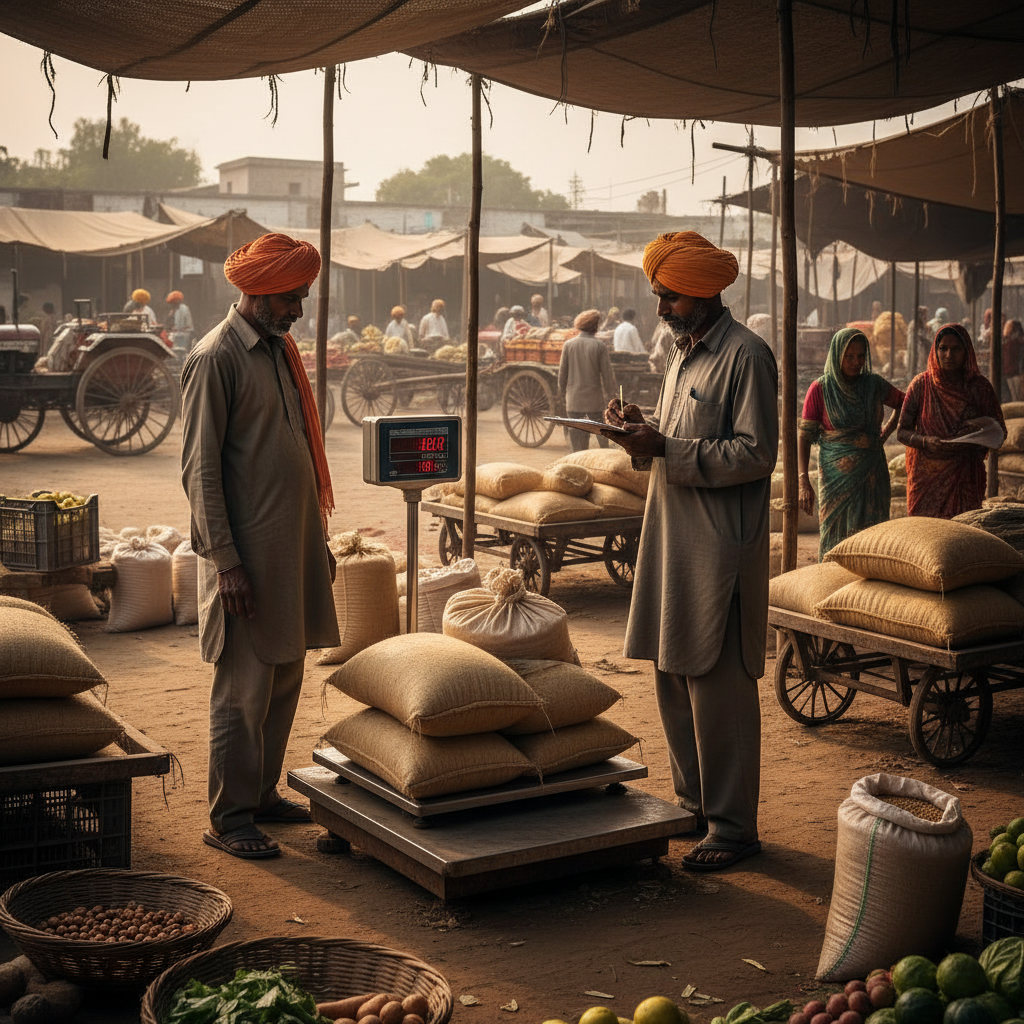 Weighing Platform Scale (500 kg) - In Use