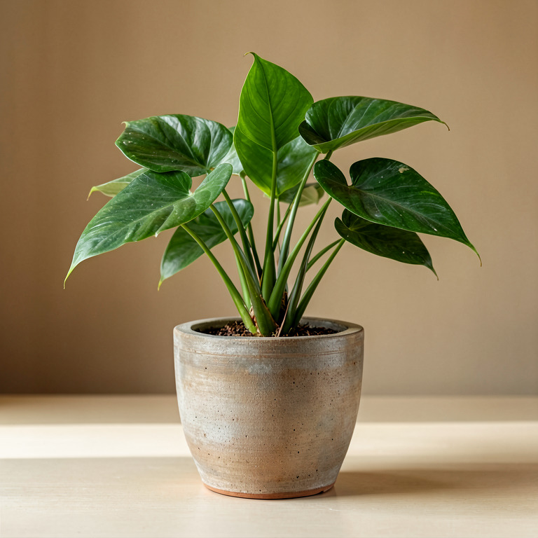 Philodendron in Ceramic Tabletop Planter