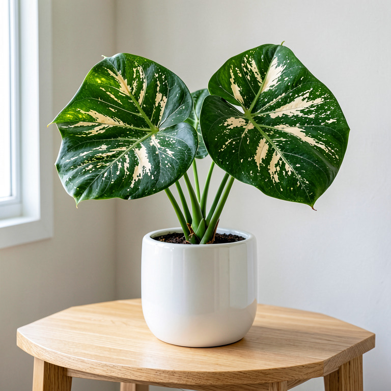 Dieffenbachia in Ceramic Tabletop Planter