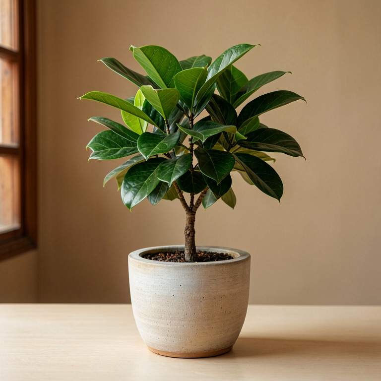 Schefflera in Ceramic Tabletop Planter