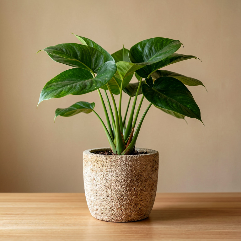 Philodendron in Textured Desk Pot
