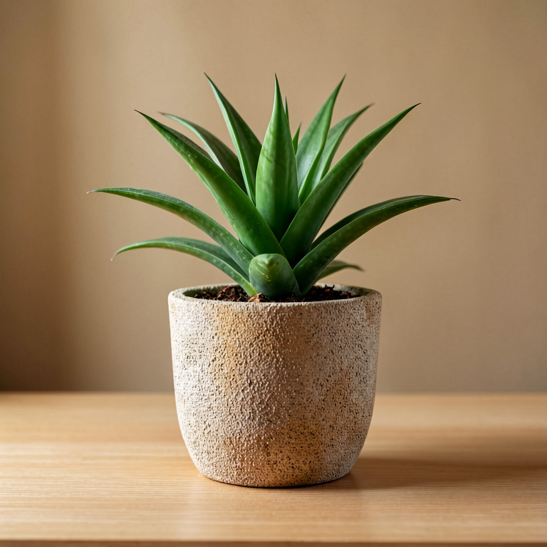 Haworthia in Textured Desk Pot