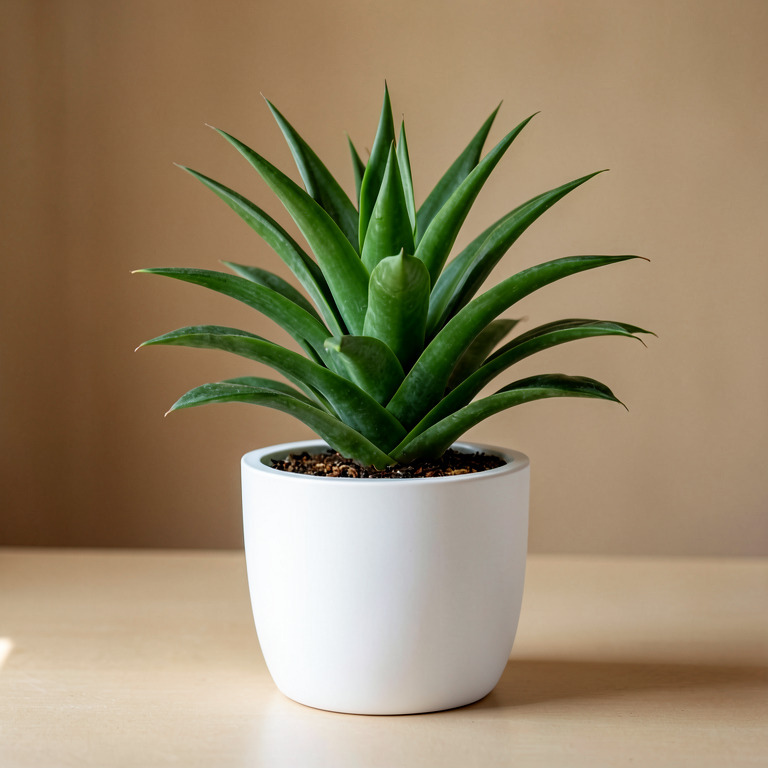 Haworthia in Minimal White Planter