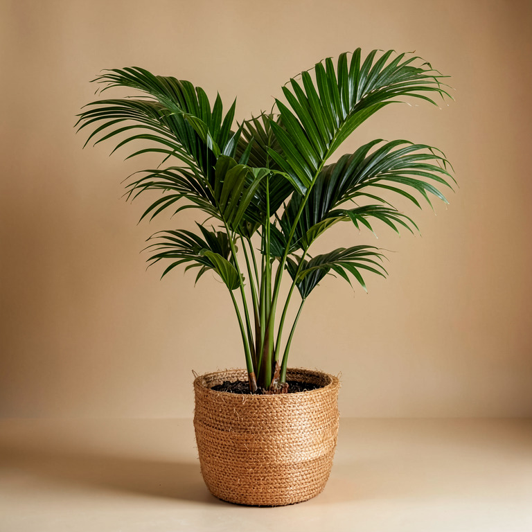 Areca Palm in Coir Basket Planter