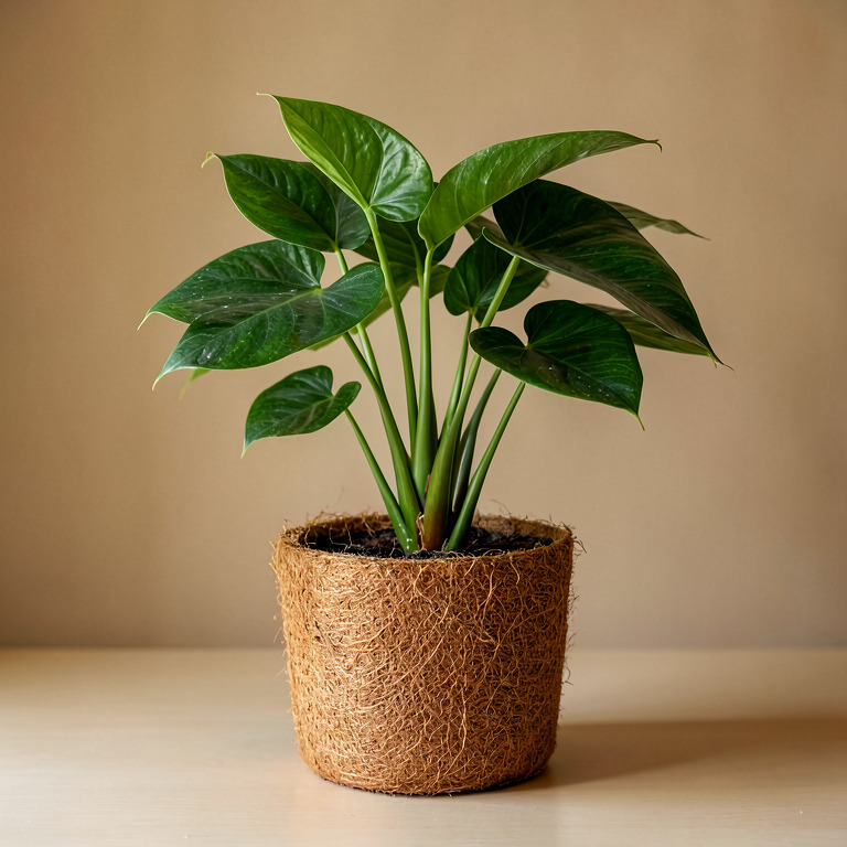 Syngonium in Coir Basket Planter