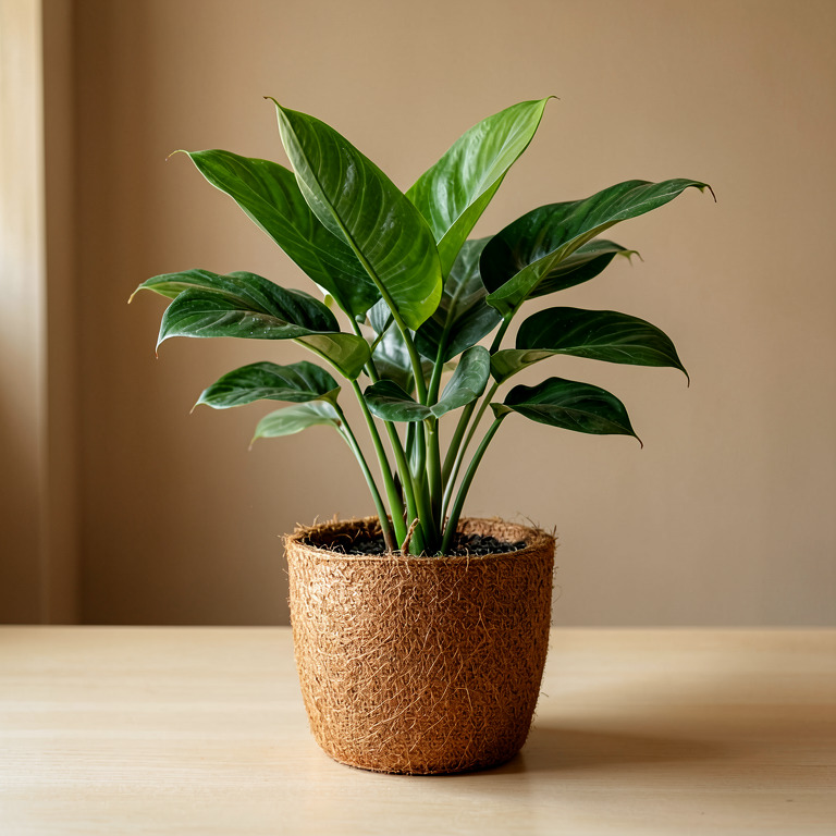 Calathea in Coir Basket Planter