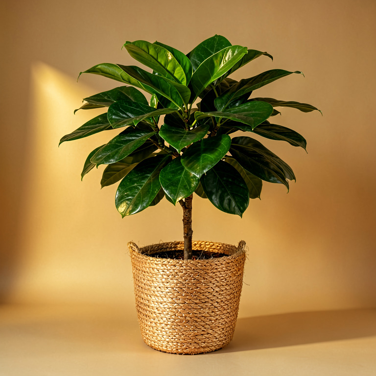 Schefflera in Coir Basket Planter