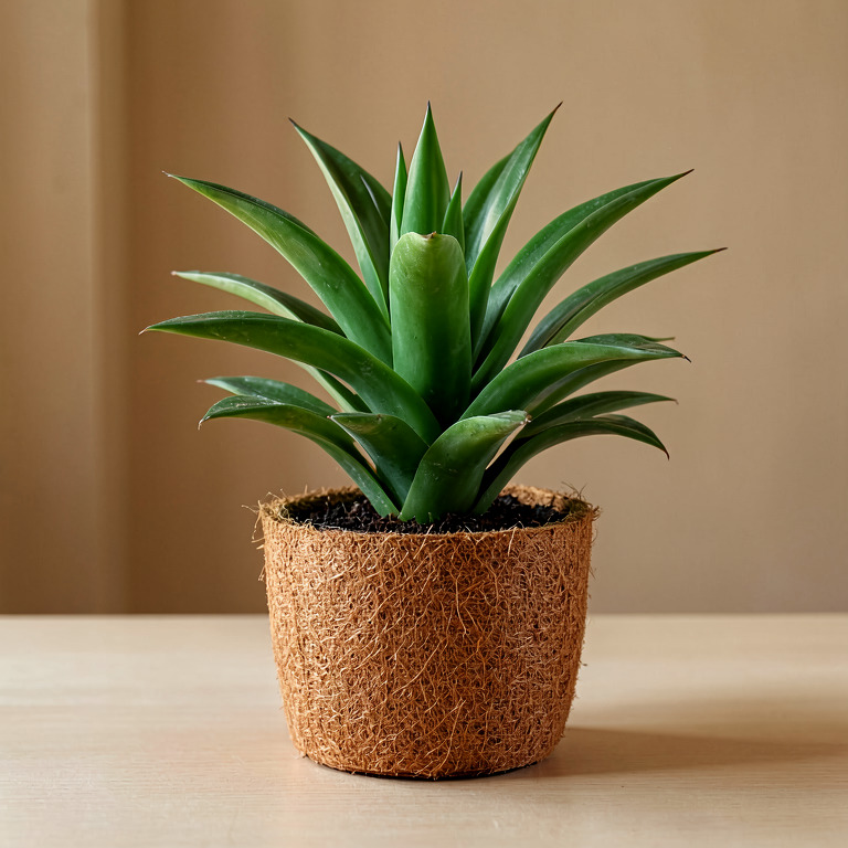 Haworthia in Coir Basket Planter