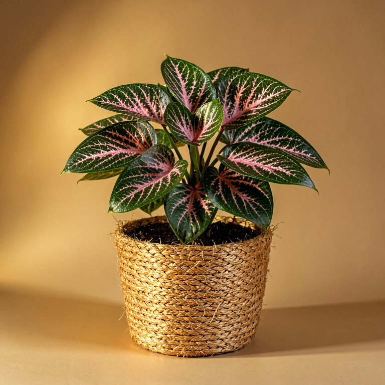 Fittonia in Coir Basket Planter
