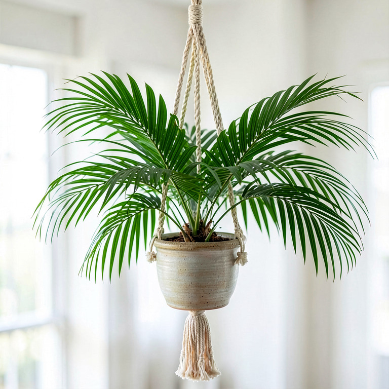 Areca Palm in Hanging Decor Pot