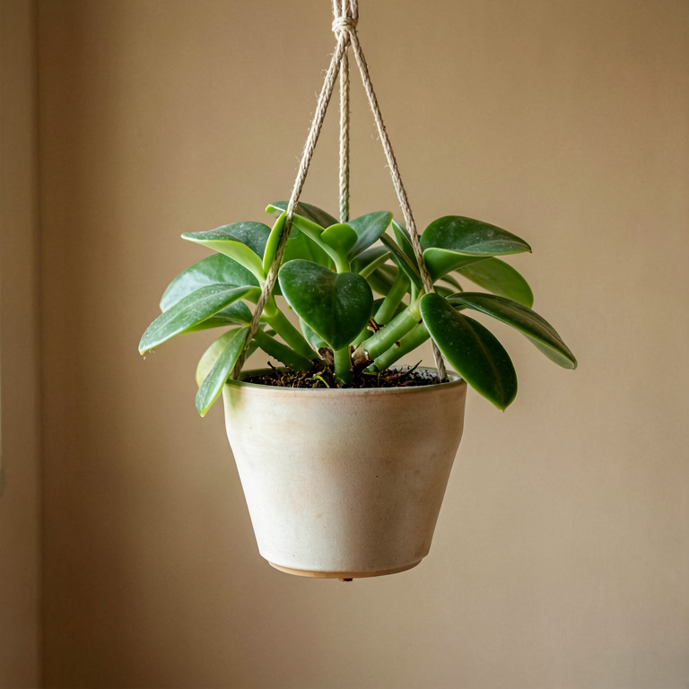 Jade Plant in Hanging Decor Pot