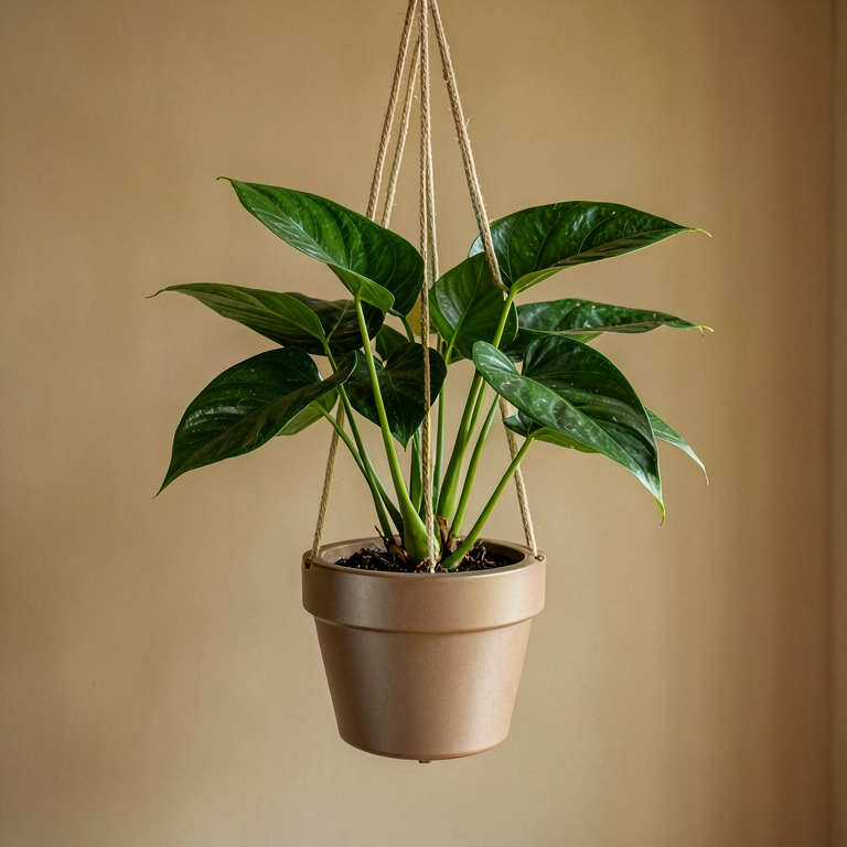 Aglaonema in Hanging Decor Pot