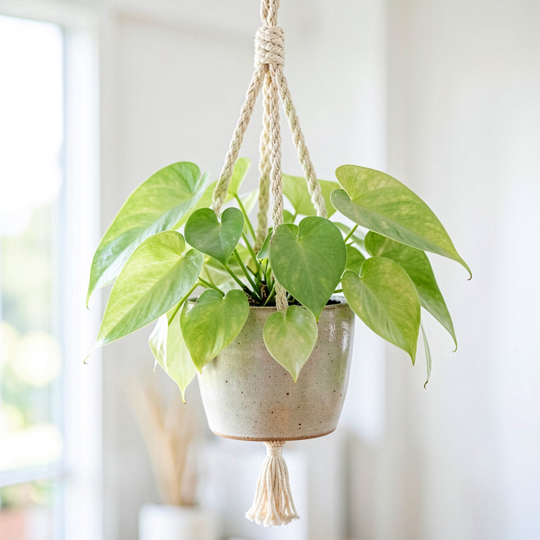 Syngonium in Hanging Decor Pot