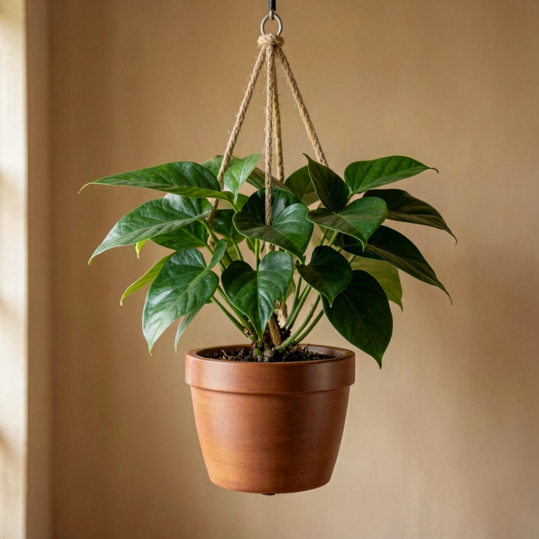 Schefflera in Hanging Decor Pot