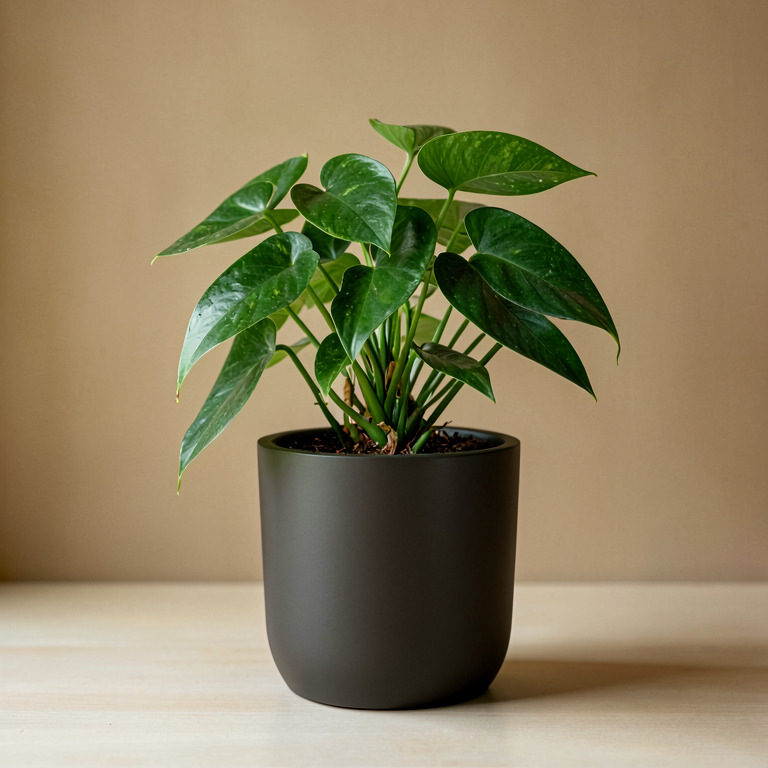 Pothos in Matte Floor Planter