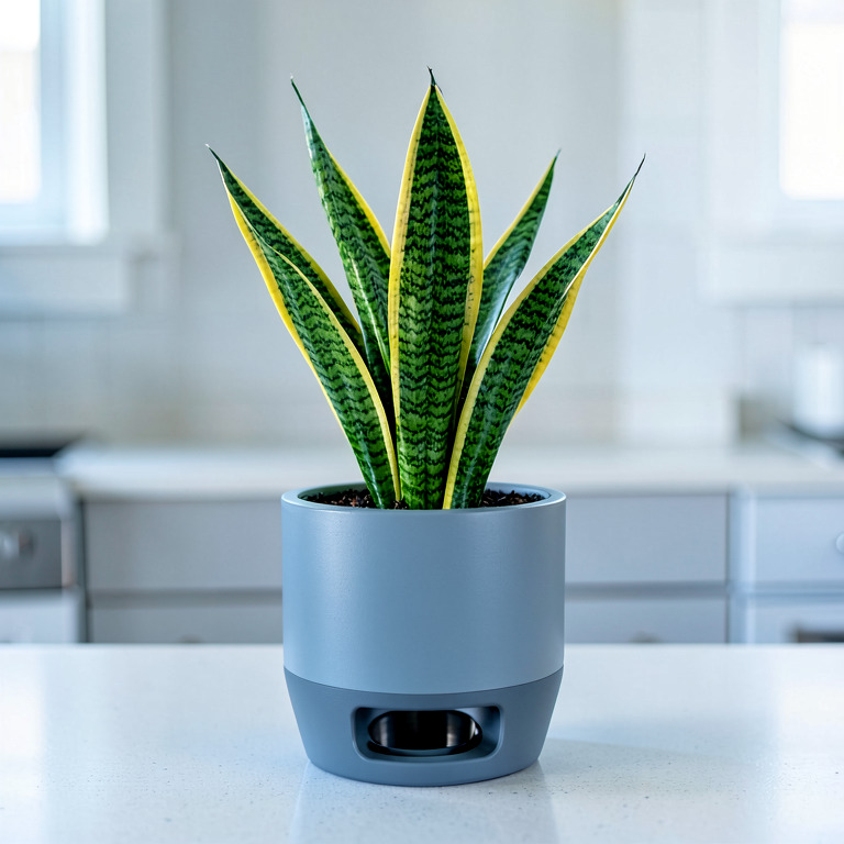 Snake Plant in Self-Watering Pot