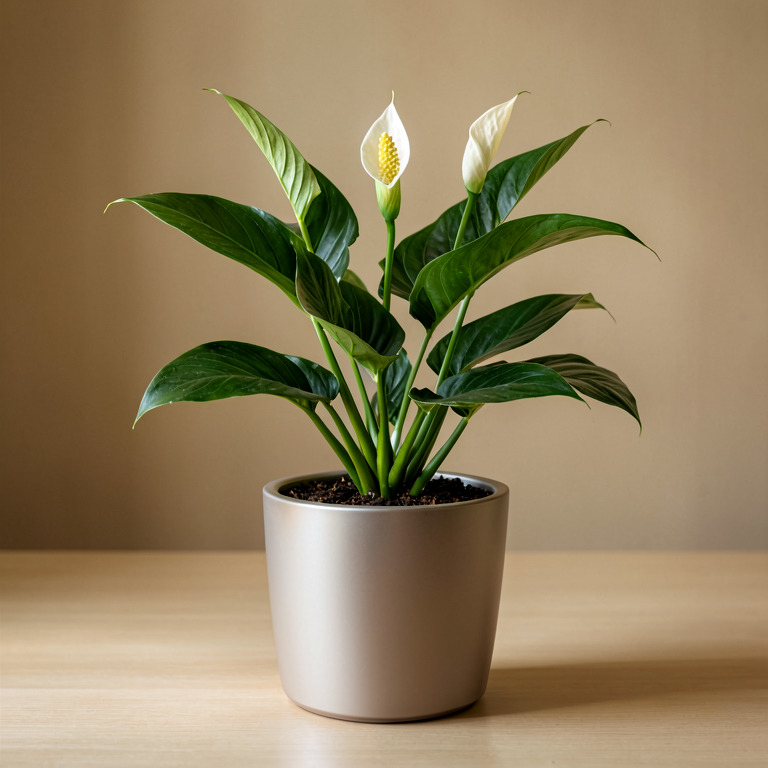 Peace Lily in Self-Watering Pot