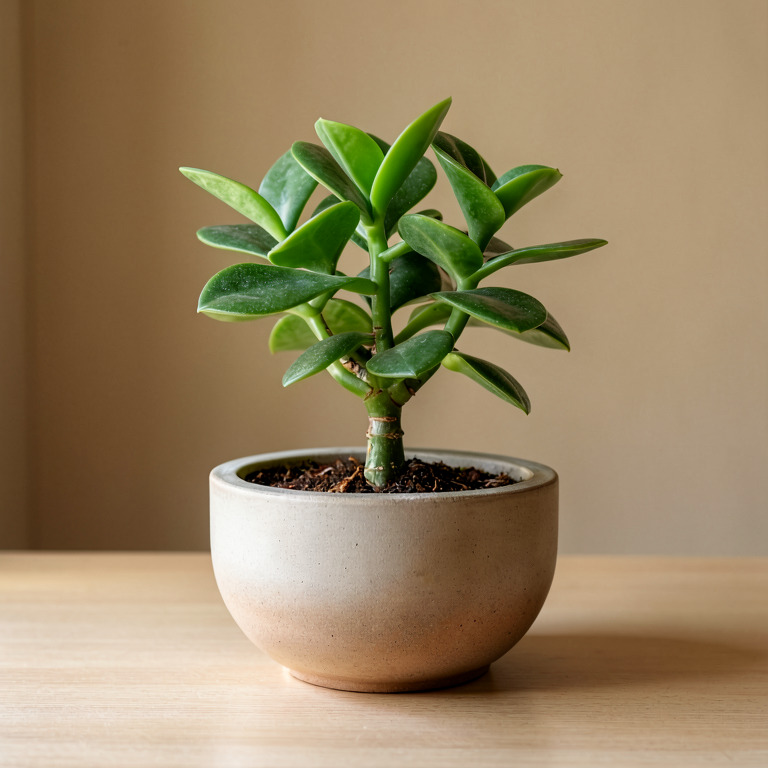 Jade Plant in Countertop Bowl Planter