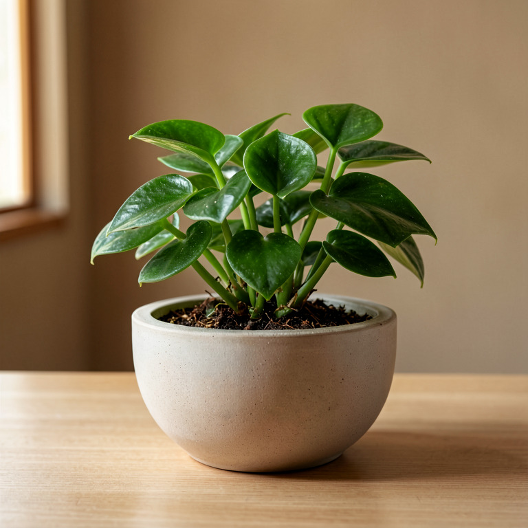 Peperomia in Countertop Bowl Planter