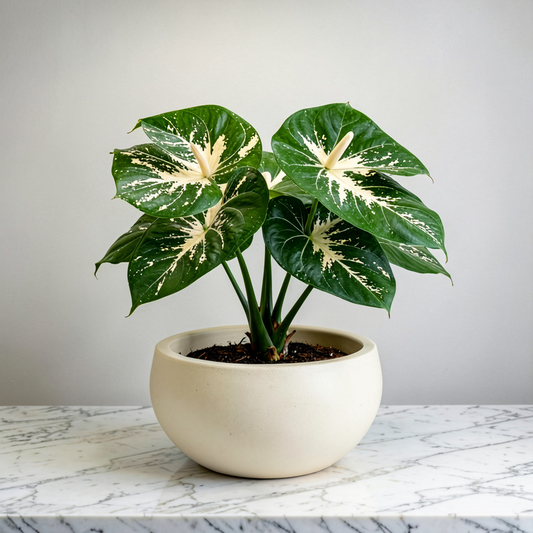 Dieffenbachia in Countertop Bowl Planter