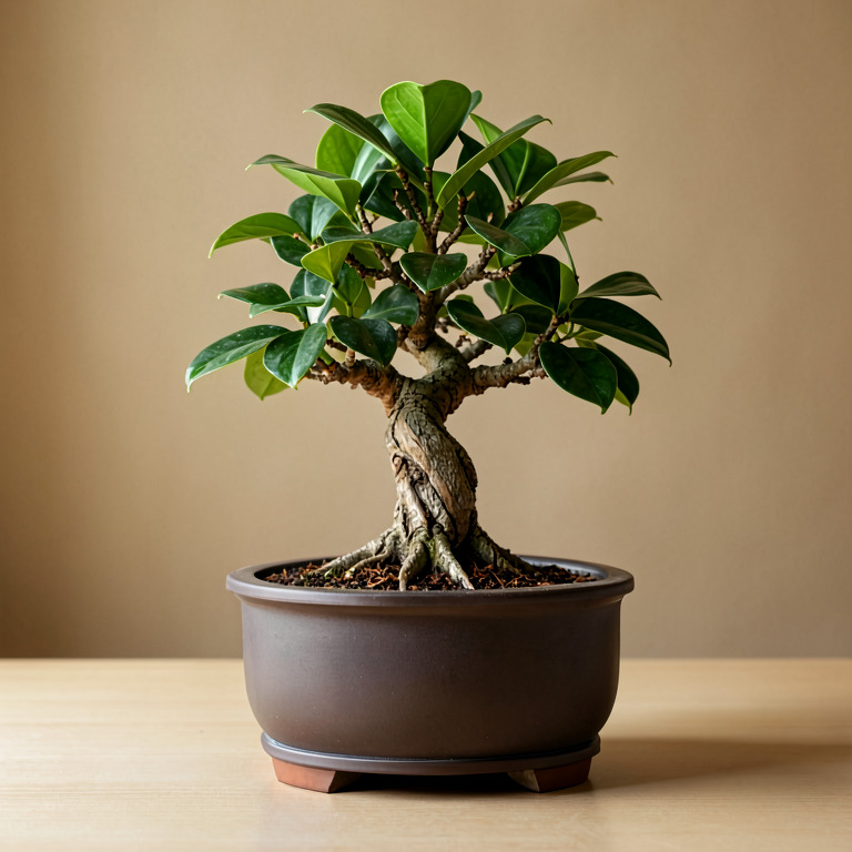 Ficus Bonsai in Premium Stand Planter
