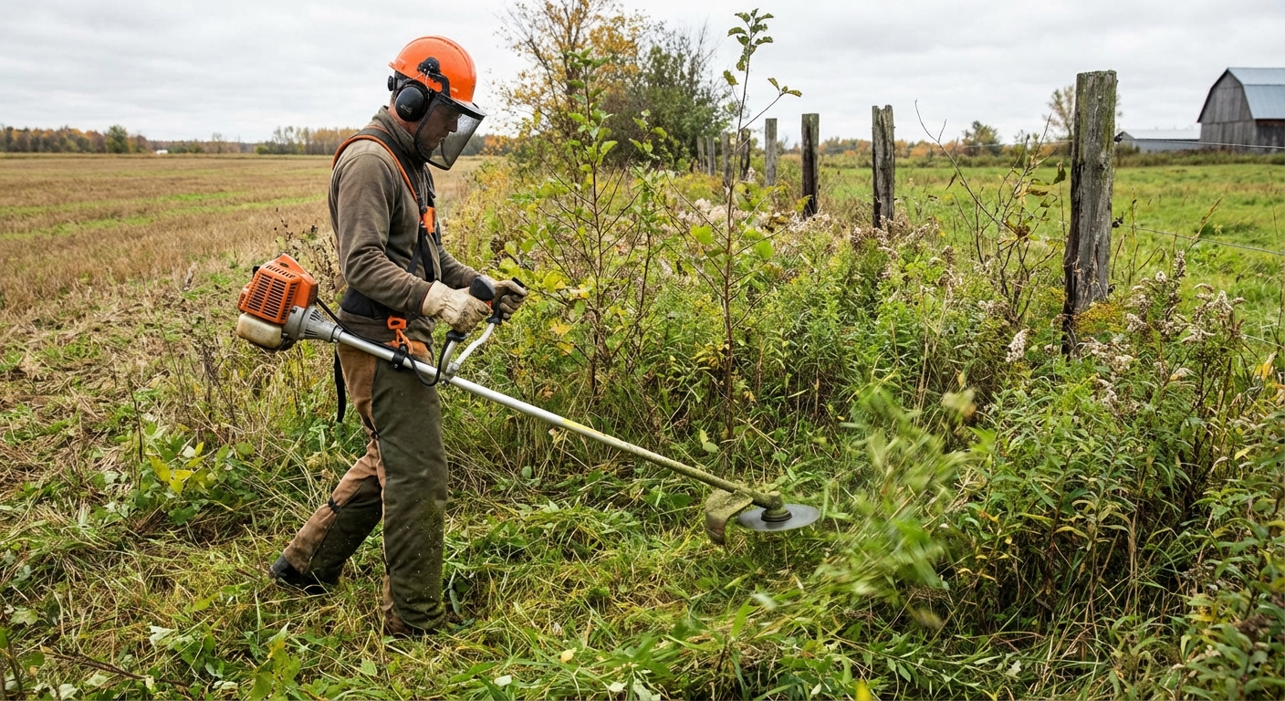 Brush Cutter (4-Stroke, 35cc) - In Use