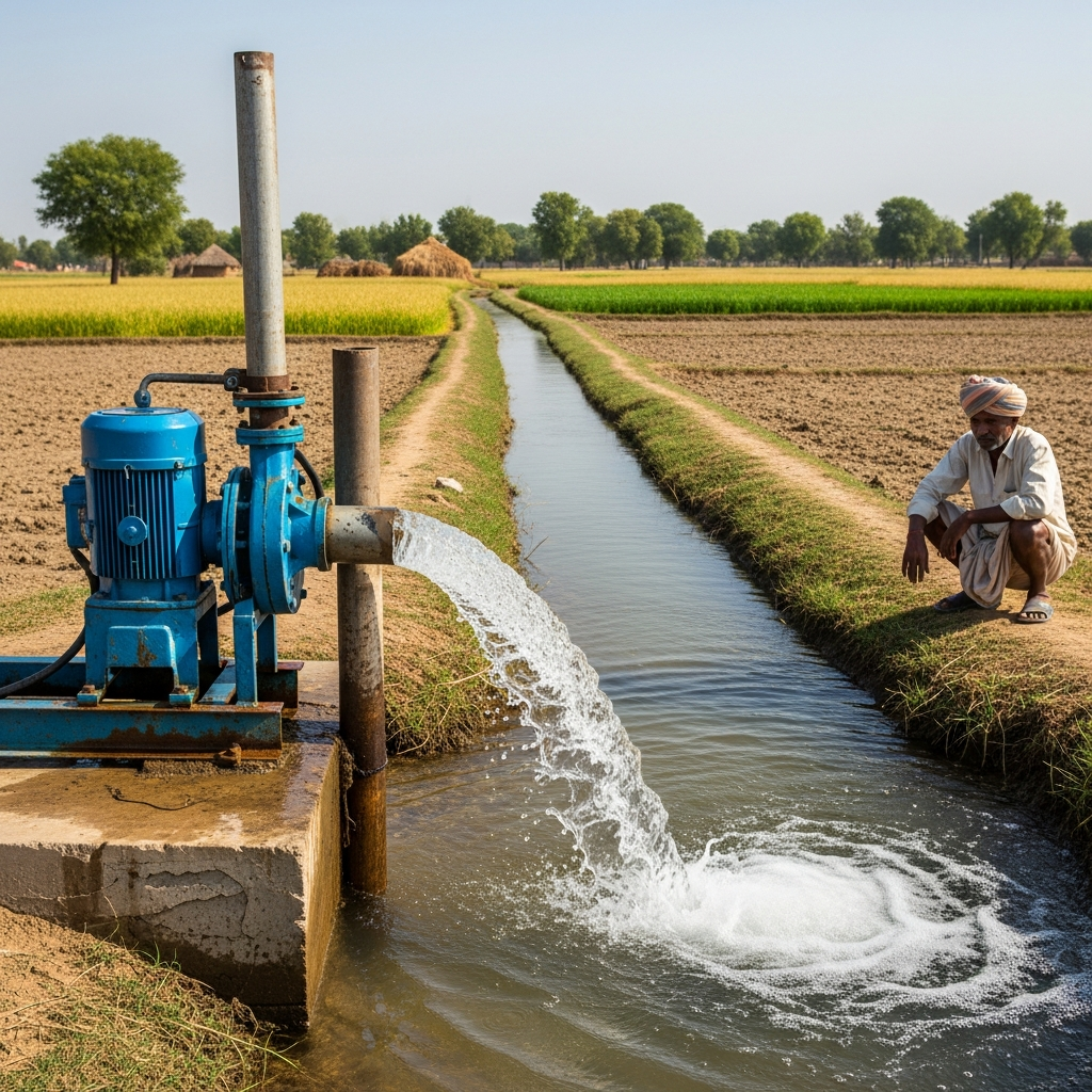 Centrifugal Water Pump (1 HP) - In Use