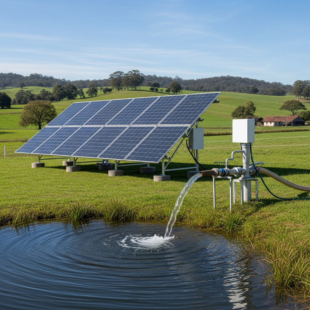 Solar Water Pump Kit (2 HP) - In Use