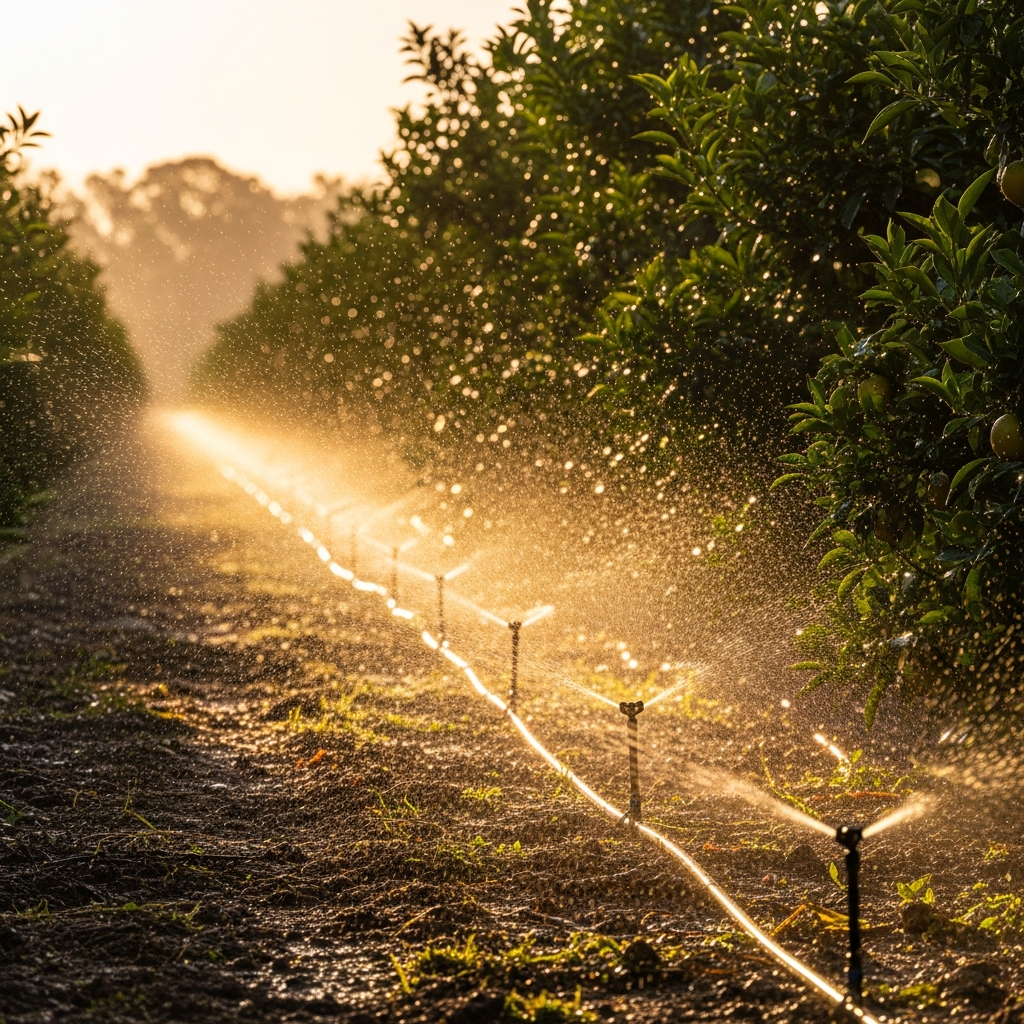 Micro Sprinkler System Kit - In Use