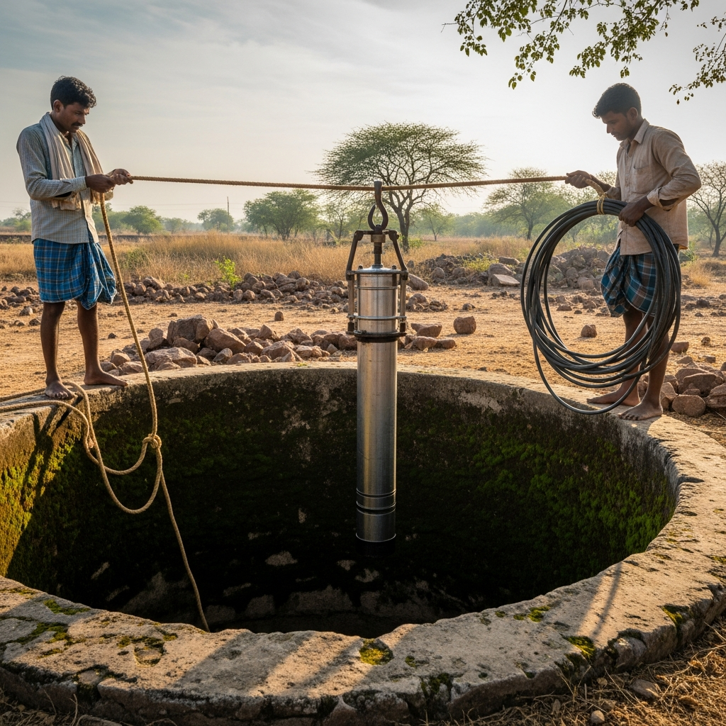 Submersible Pump (1.5 HP) - In Use
