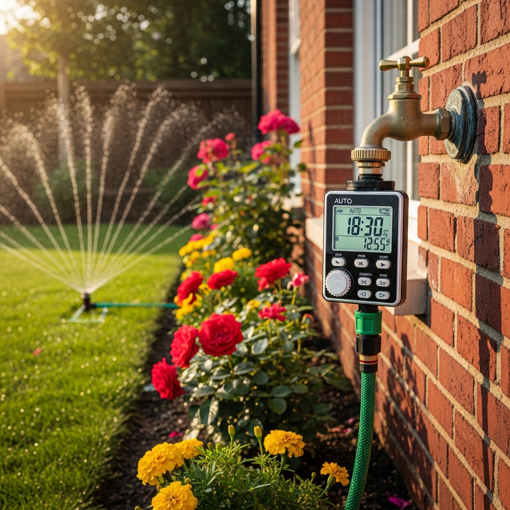 Digital Water Timer (Programmable) - In Use