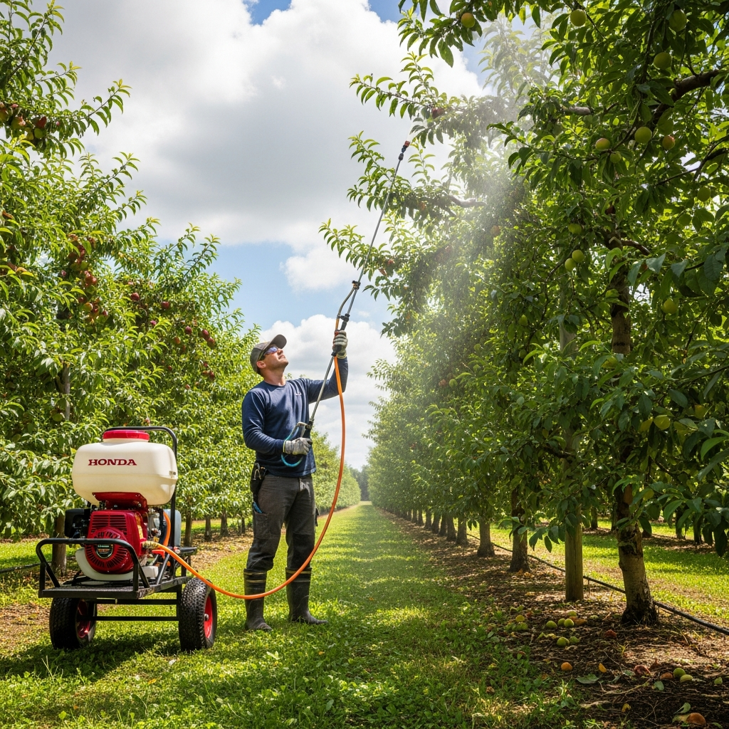 Power Sprayer (Honda Engine, 25L) - In Use