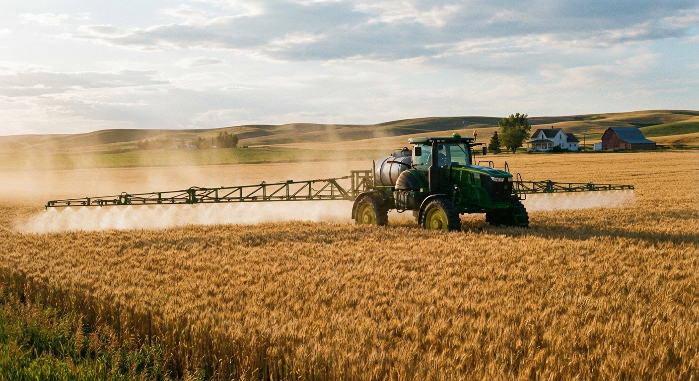 Boom Sprayer (Tractor Mounted, 200L) - In Use
