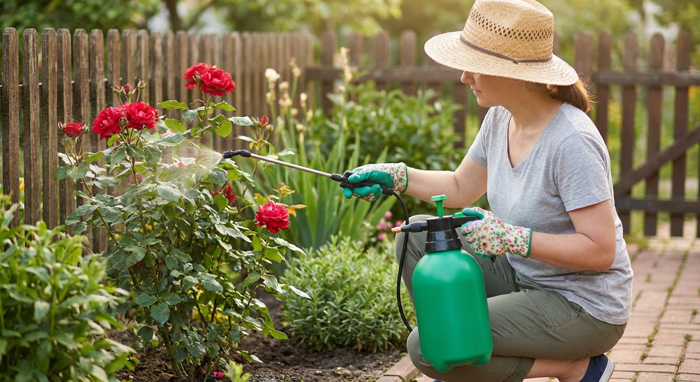 Hand-Held Compression Sprayer (5L) - In Use