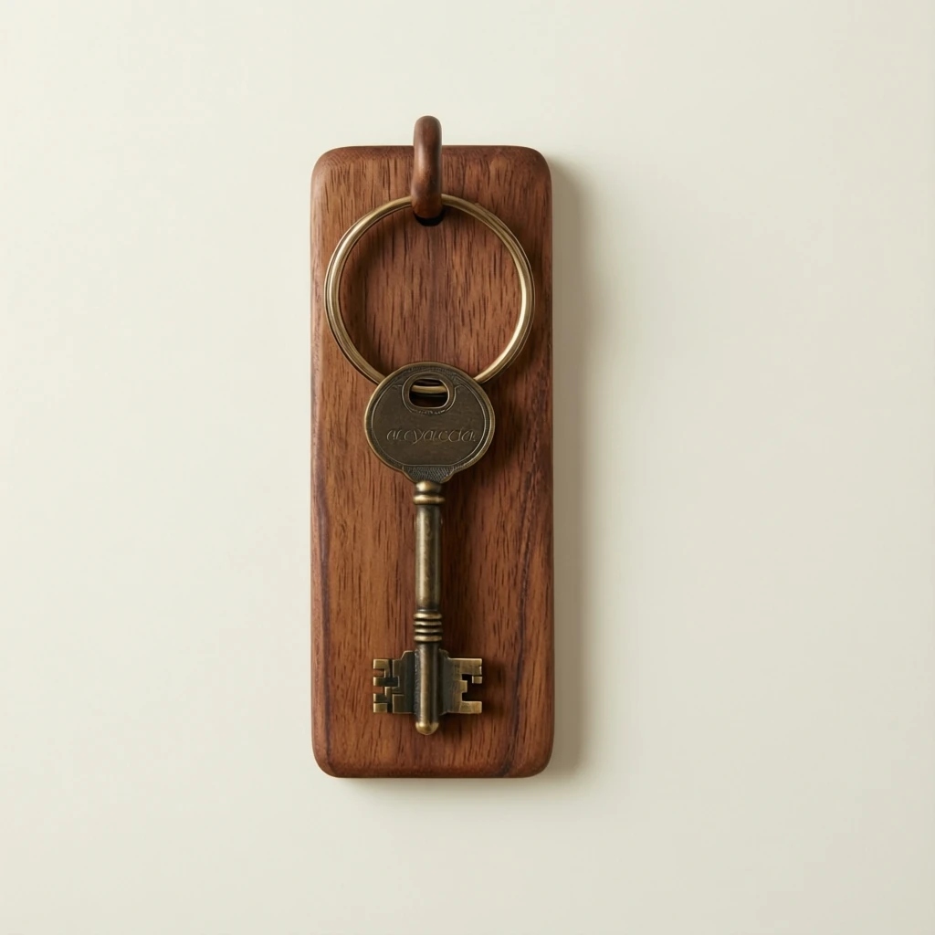 Acacia Wood Key Holder