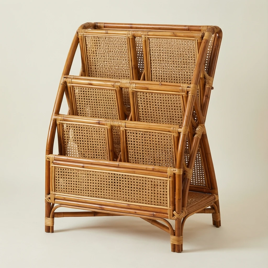 Cane Magazine Rack