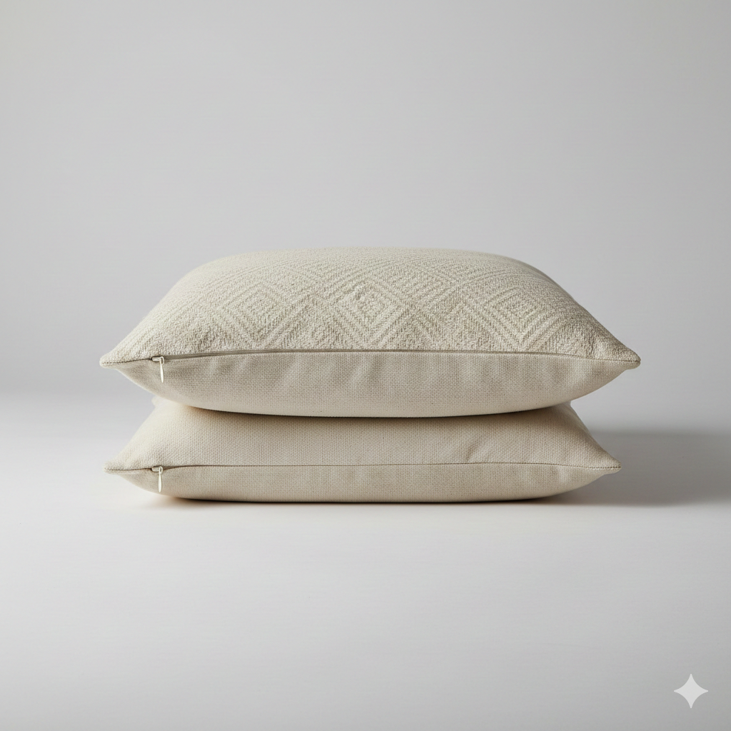 Cotton Cushion Cover Set (2 pcs)