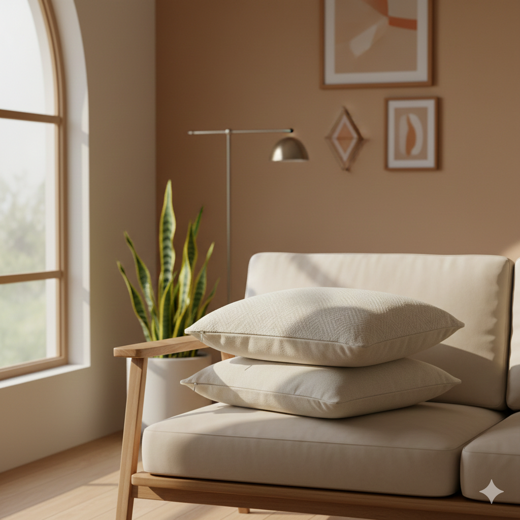 Cotton Cushion Cover Set (2 pcs) view 4