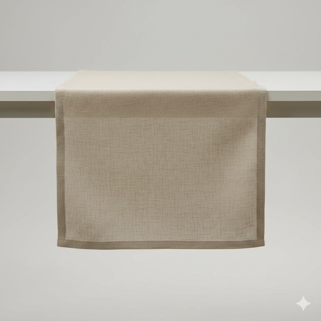 Table Runner (Cotton, Beige)