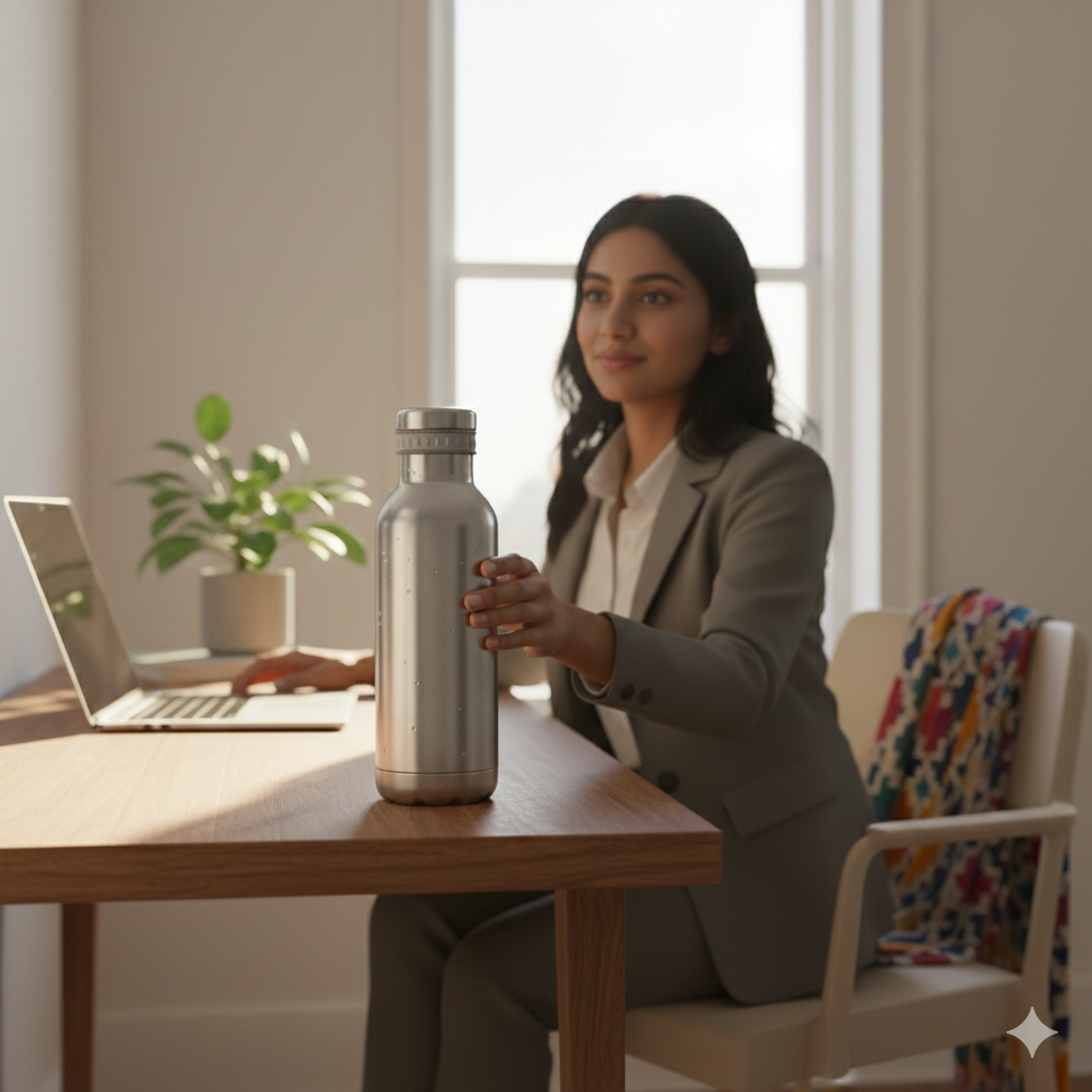 Stainless Steel Water Bottle (1L) view 4