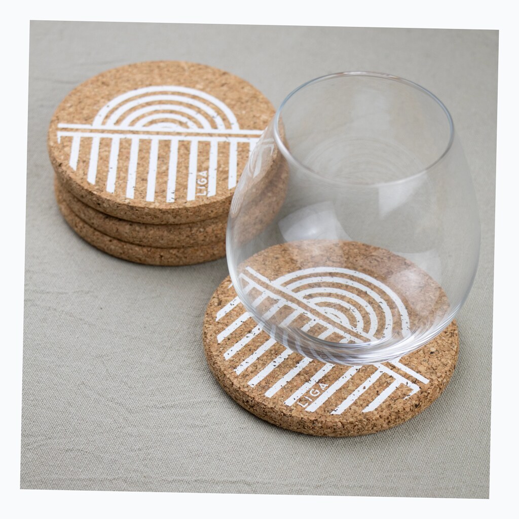 Cork Coaster Set