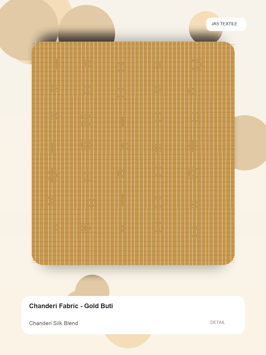 Chanderi Fabric - Gold Buti thumbnail 2